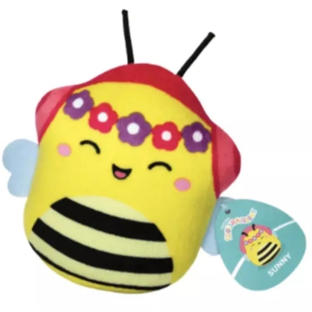 NIP Original Squishmallows 2023 McDonald's Happy Meal Toy - Sunny Bee Plush 3"